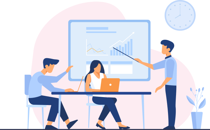 >流通商談で棚を確保したいが、売れる根拠となる実績データがないイメージイラスト